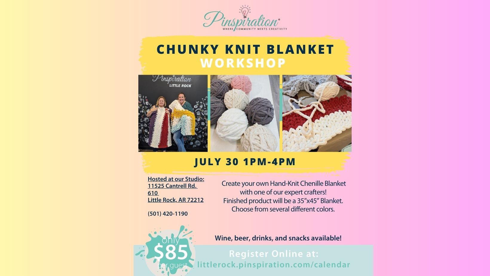 Chunky Knit Blanket Workshop
